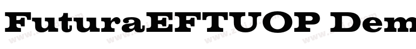 FuturaEFTUOP DemiBol字体转换